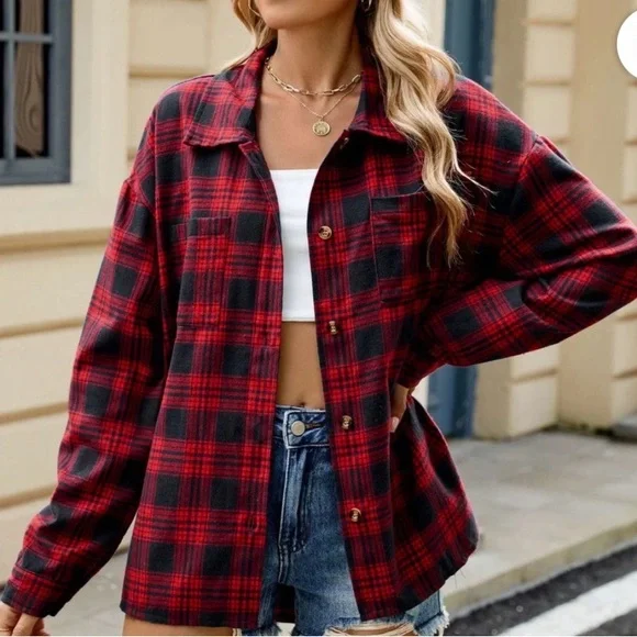 J. Crew Classic Button-Down Plaid Shirt - Picture 1 of 5